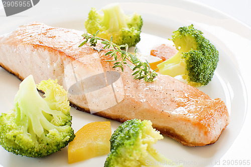 Image of salmon steak