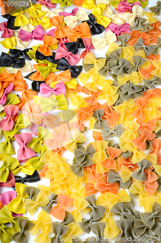 Image of Texture from two different farfalle pasta