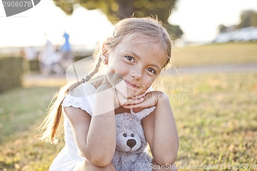 Image of Happy child in a park