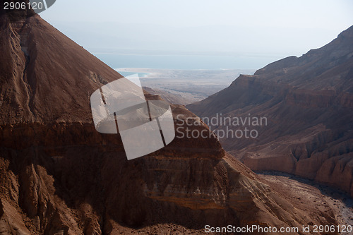 Image of Mountains in stone desert nead Dead Sea