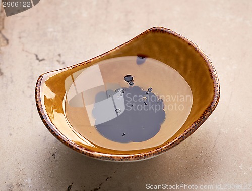 Image of Bowl of oil and balsamic vinegar