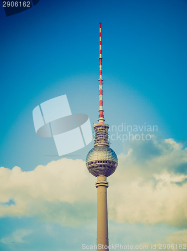 Image of Retro look TV Tower Berlin
