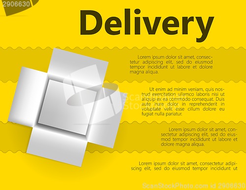 Image of Vector illustration for delivery gift.