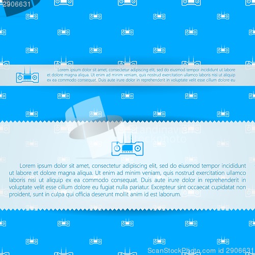 Image of Advertising layout template for game control