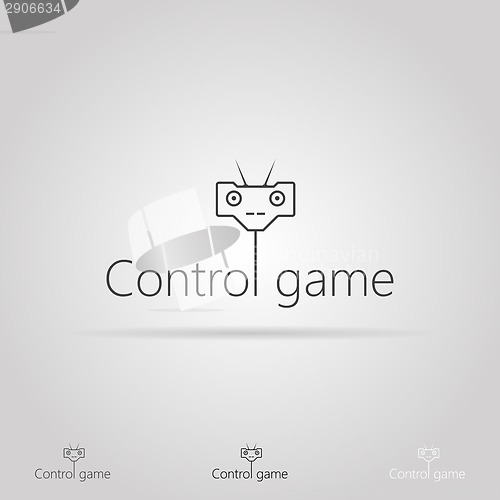 Image of Vector illustration with icon for game control