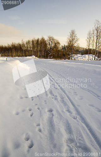 Image of Snowy road