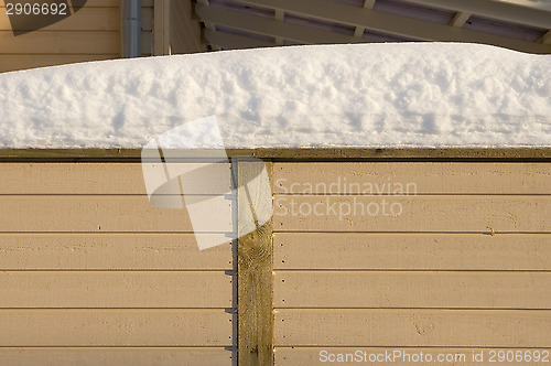 Image of Snowy railing