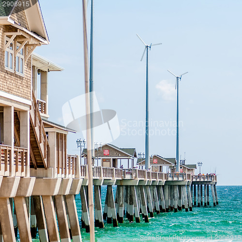 Image of Jennette's Pier in Nags Head, North Carolina, USA.