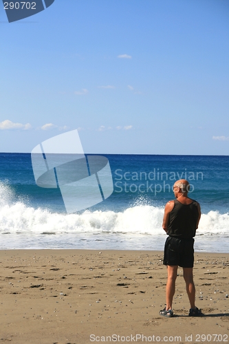 Image of Man on a beach