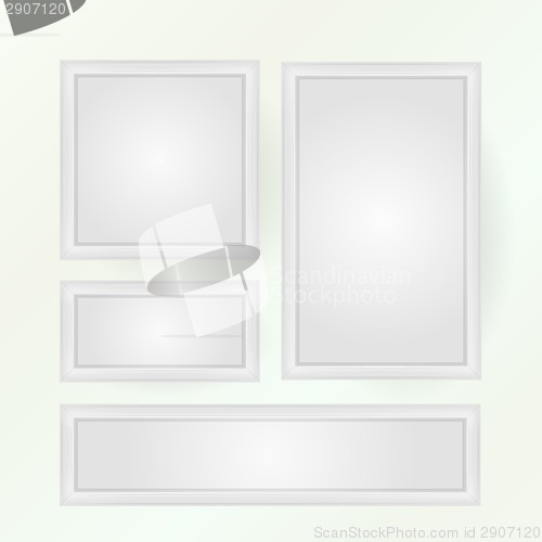 Image of Vector illustration of blank poster mock-ups