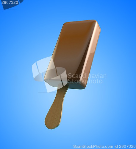 Image of chocolate ice cream 3d Illustrations.