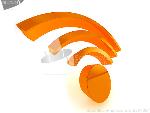 Image of 3d wifi icon