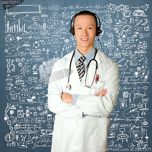 Image of doctor with headphones