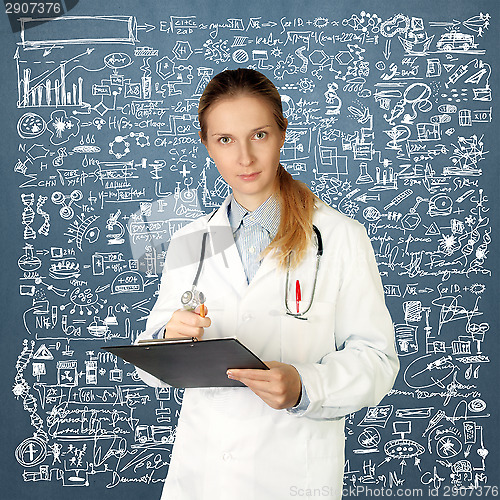 Image of doctor woman looking at camera