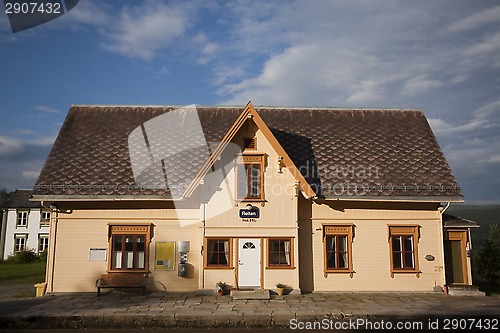 Image of norwegian railway station