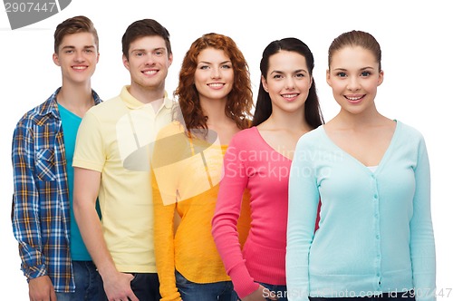 Image of group of smiling teenagers