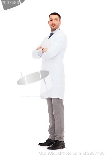 Image of male doctor in white coat