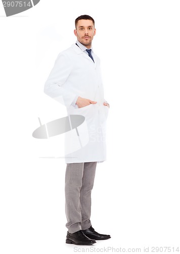 Image of male doctor in white coat