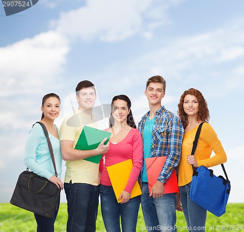 Image of group of smiling teenagers