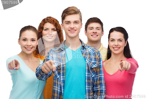 Image of group of smiling teenagers