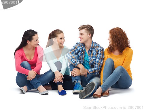 Image of group of smiling teenagers