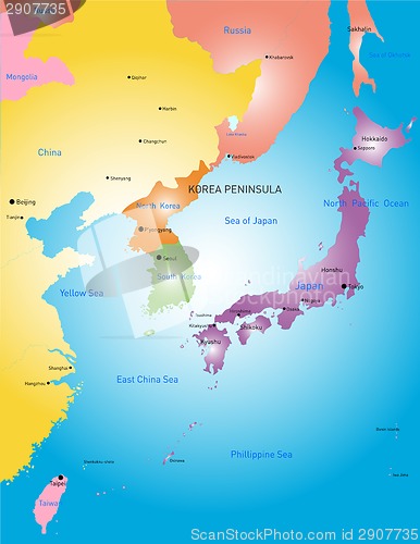 Image of Korea peninsula