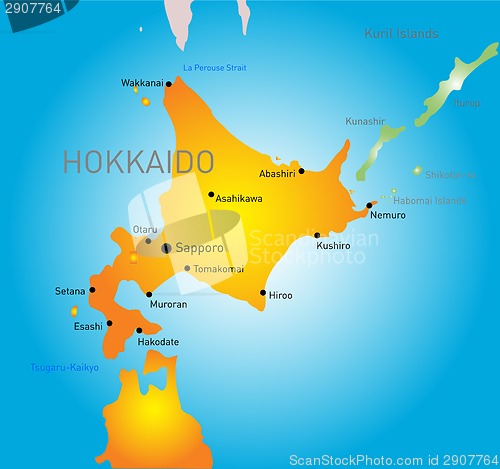 Image of Hokkaido island