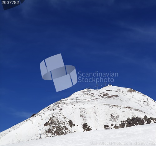 Image of Winter mountains and ski slope