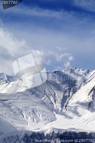 Image of Winter snowy mountains