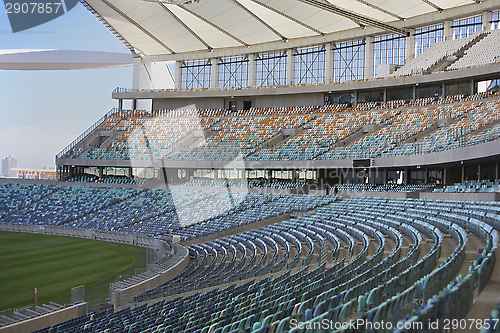 Image of Moses Mabhida Stadium Fifa Football Seating Area and Covered by the Sails Roofing