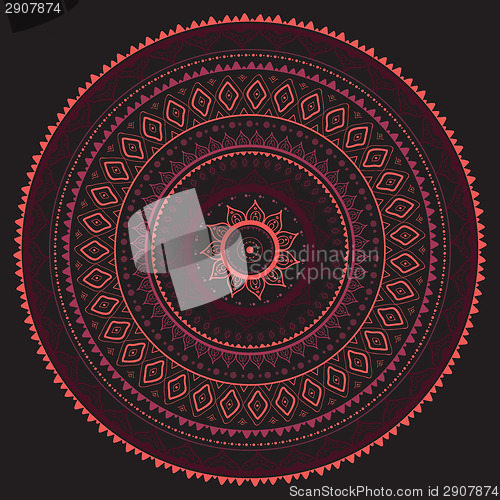 Image of Mandala. Indian decorative pattern.