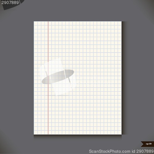 Image of Paper sheet.Vector illustration