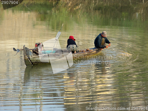 Image of riverside scenery in Cambodia