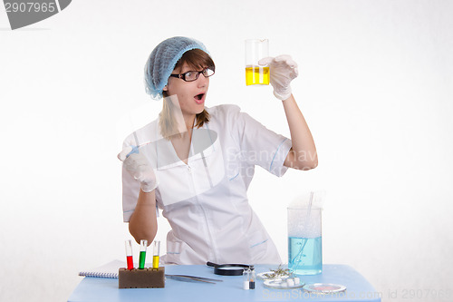 Image of Pharmacist surprised by the results