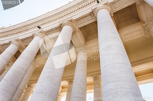 Image of Colonnade of St. Peter's Cathedral in Vatican
