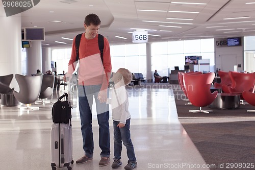 Image of family at airport