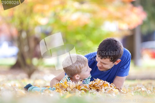 Image of family at fall