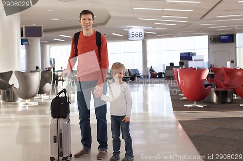 Image of family at airport
