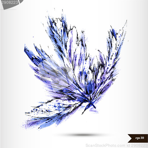 Image of Abstract hand drawn watercolor background.