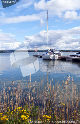 Image of Summer landscape with boats