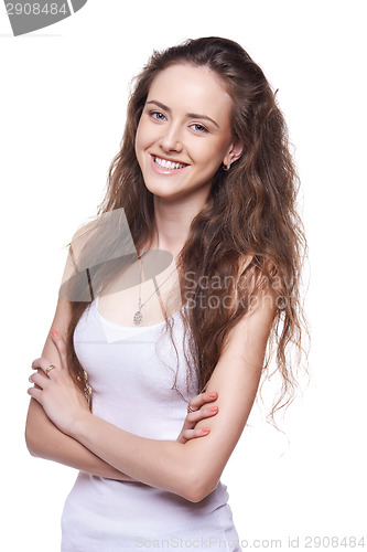 Image of Smiling casual female