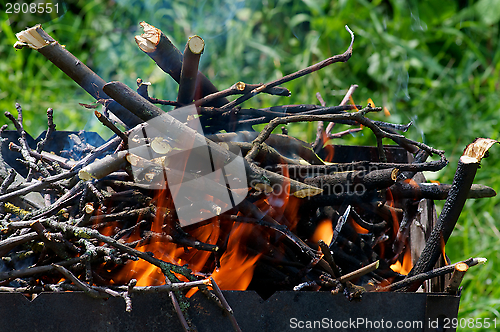 Image of Barbecue Brazier Fire