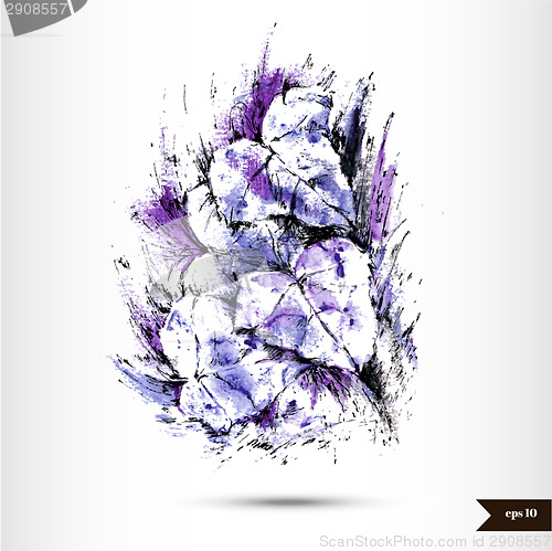 Image of Abstract hand drawn watercolor background.