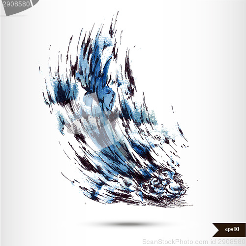 Image of Abstract hand drawn watercolor background.
