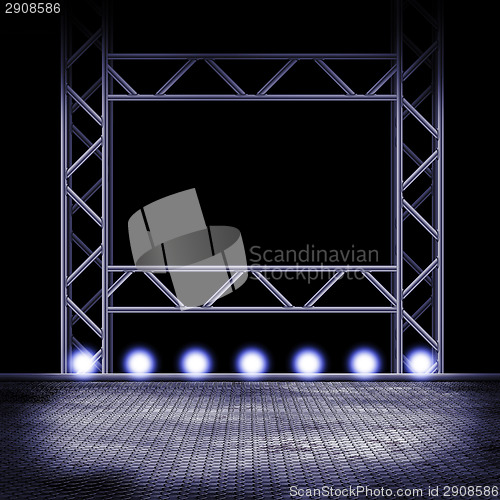 Image of Empty stage with lights