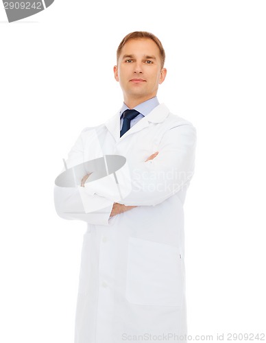 Image of male doctor in white coat