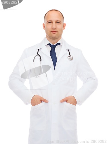 Image of male doctor with stethoscope