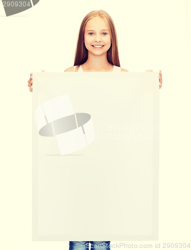 Image of little girl with blank white board