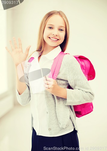 Image of happy and smiling teenage girl