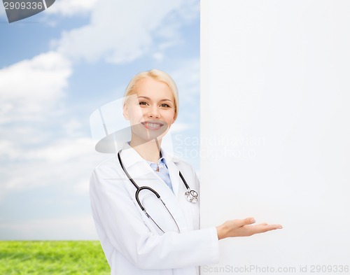 Image of smiling female doctor with stethoscope